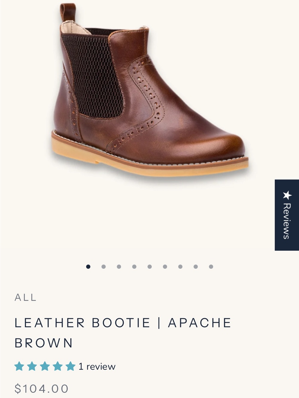 Elephantito LEATHER BOOTIE  APACHE BROWN